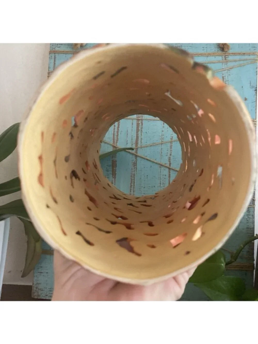 PartyLite Whispering Leaves Lantern P9430 Fall Halloween Thanksgiving Decor